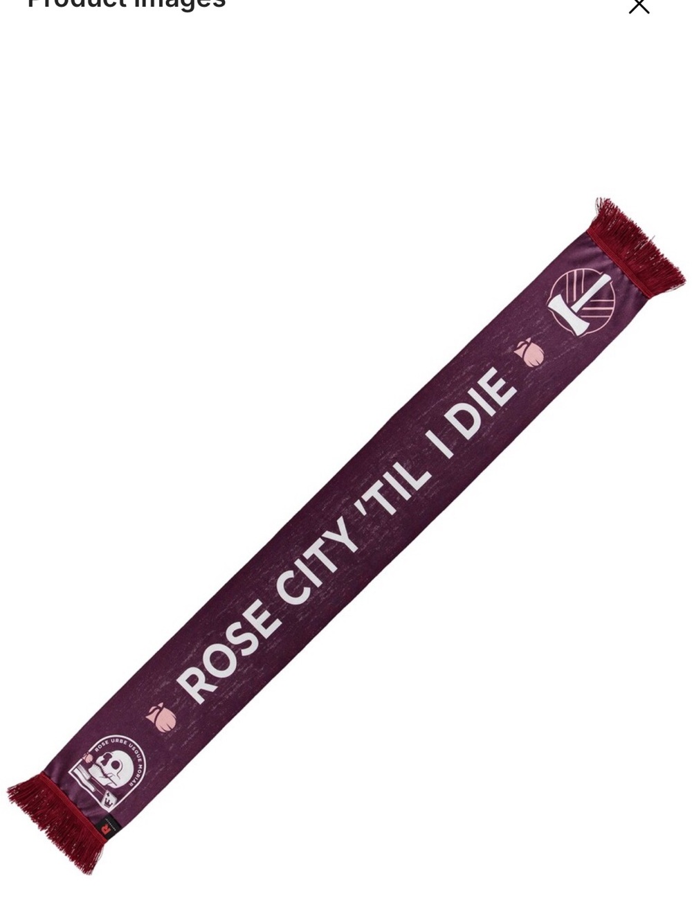 NWT! Portland Timbers Jersey Hook Reversible Scarf, Rose City ‘Til I Die! MLS - Picture 4 of 16